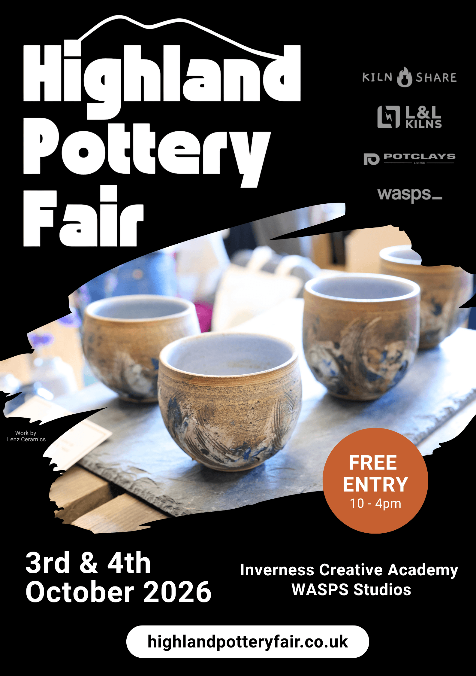 Highland Pottery Fair 2026 poster